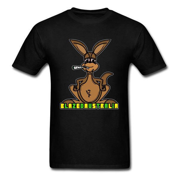 

blaze the roo funky men t-shirt round neck short sleeve 100% cotton tees personalized clothing shirt quality