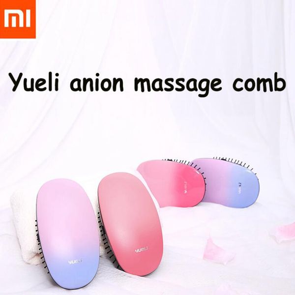 

youpin yueli портативный массаж расческа волос щетка красоте анион волос салон styling укротитель инструмент щетки отрицательные ионы расчес, Silver