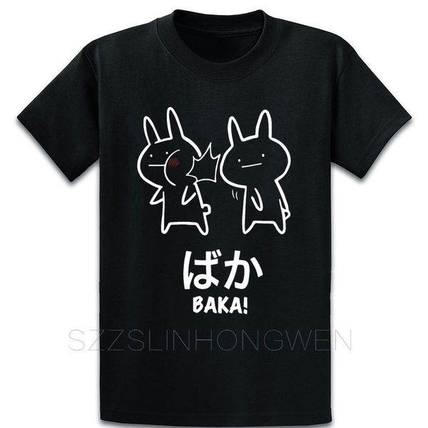 

baka anime rabbit slap anime japanese t shirt casual printed cotton euro size over size s-5xl pattern outfit summer style shirt