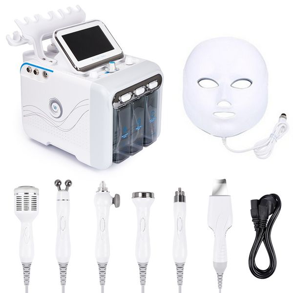 

7in1 water h2o2 oxygen jet peel hydra beauty skin cleaning hydro dermabrasion hydra skin rejuvenation machine led mask microdermabrasion