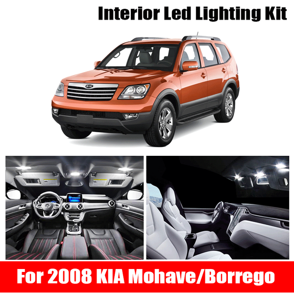 

11pcs car led light bulbs for kia mohave from 2008 canbus white interior lightfor kia borrego 2008 up dome light