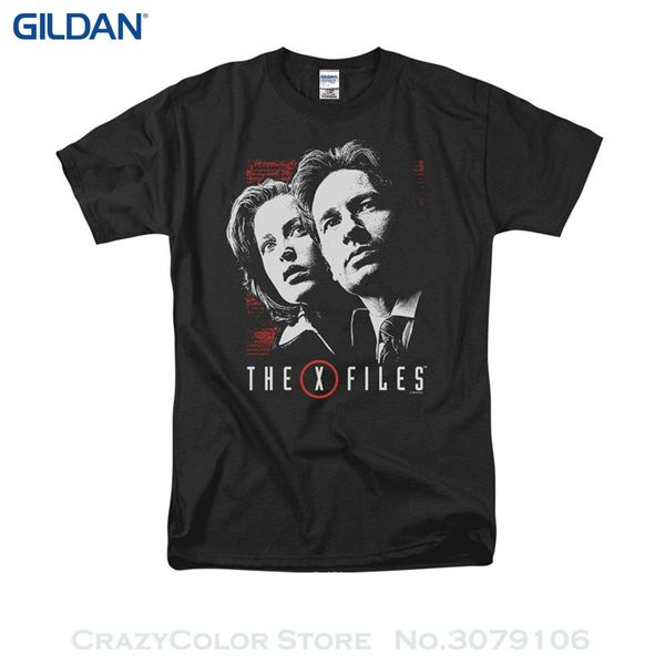 

2019 short sleeve cotton t shirts man clothing x files mulder & scully short sleeve shirt adult
