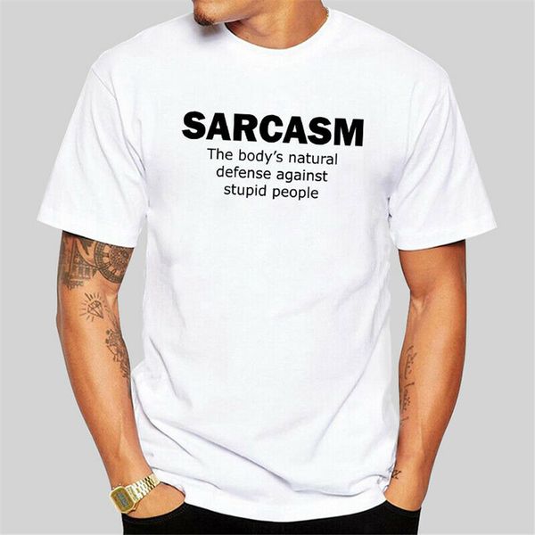 

harajuku sarcasm pattern print white black t-shirt crew neck short men's tshirt classic unique tee shirt