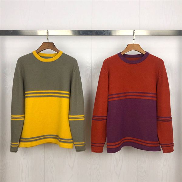 

20ss men sweaters fashion men women sweater pullover long sleeve couple knitted sweaters size -xxl, White;black