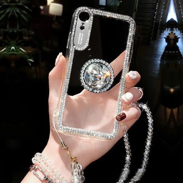 

bling glitter with ring designer phone case for iphone 11 pro max case 8 plus xr xs se 2020 cover fashion diamond coque iphone 11 case