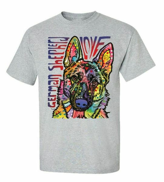 

german shepherd love short sleeve tee t shirt t-shirt custom screen printed