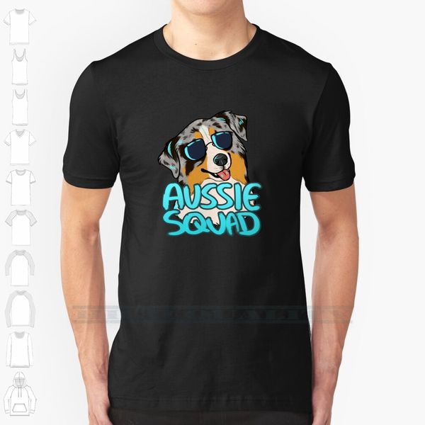 

aussie squad custom design print for men women cotton new cool tee t shirt big size 6xl aussie australian shepherd