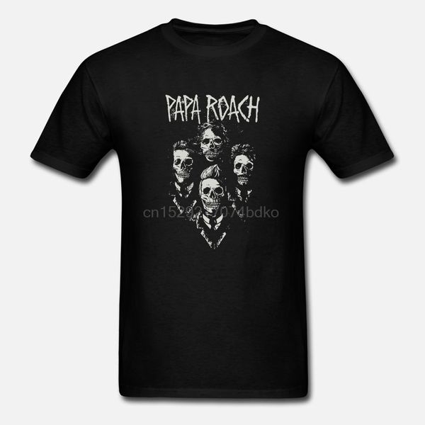 

papa roach мужчины портрет tee футболка черный мужские футболка с коротким рукавом