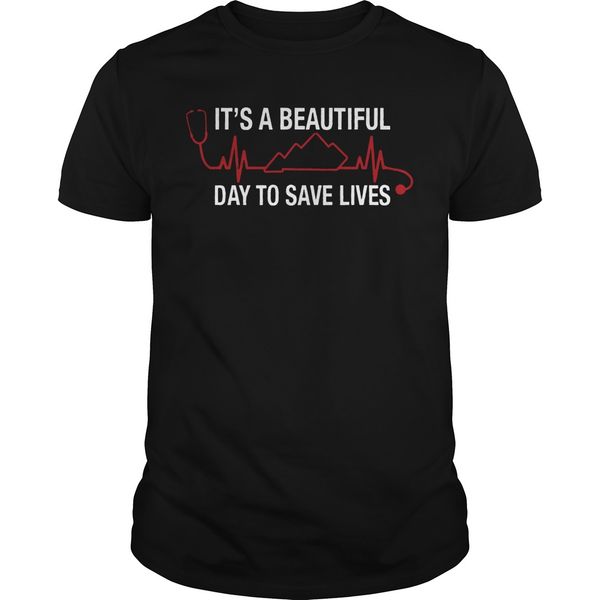 

2019 мужская мода t shirt он с прекрасный день, чтобы спасти жизни рубашку
