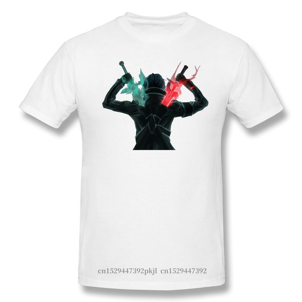 

2020 новое прибытие кирито big sale тенниска 100% хлопок sword art online sao death game plus размер tshirt