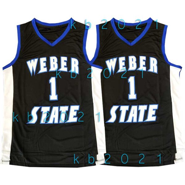 

ncaa damian 1 lillard jersey weber state college zion 13 harden williamson lebron 23 james david 50 robinson basketball jerseys, Black