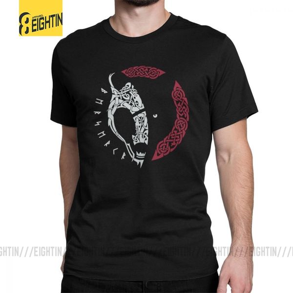 

viking t-shirt berserkr valhalla casual футболки мужская короткие рукава одежда черный тис чистый воротник хлопок круглым