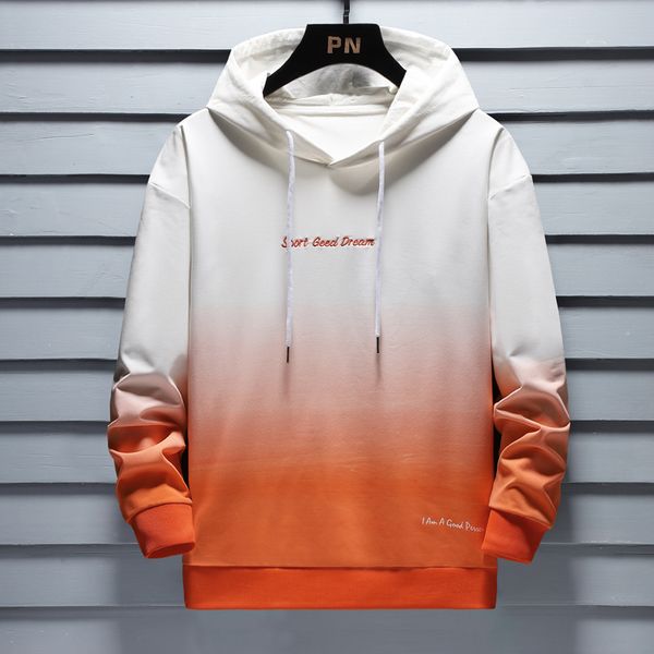 

Hooded men's sweater gradient color Hooded men's sweater gradient color