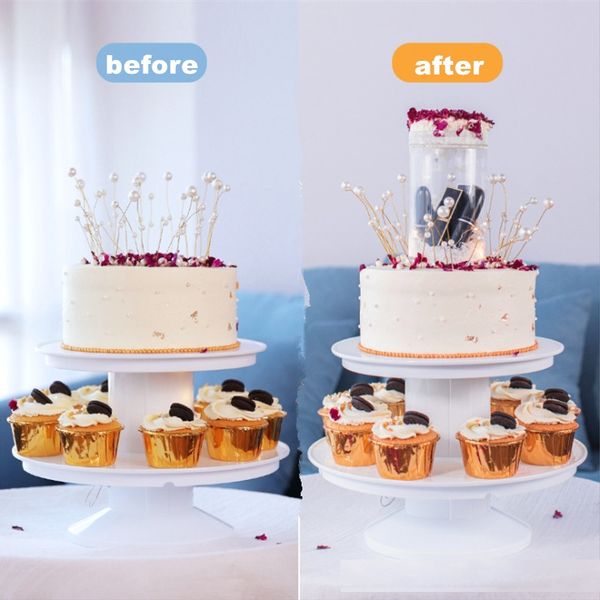 

birthday cake stand with surprize gift box surprising magic cake stand t200523