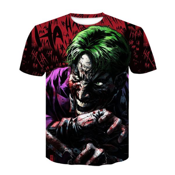 

it clown joker camiseta 3d print shirts hentai humor hippie men clothing