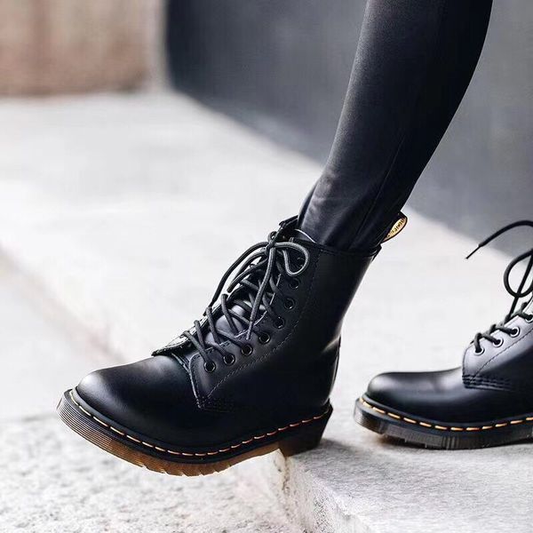 

england vintage fashion nappa leather middle boots for men winter oxford casual ankle botas mujer male special offer, Black