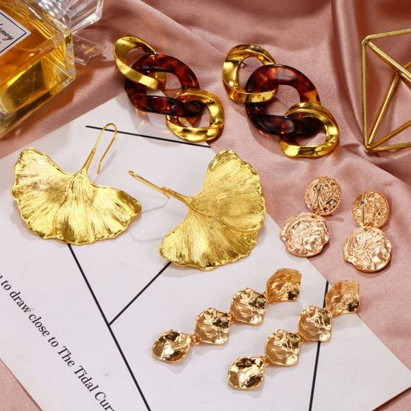 

2020 fashion metal multicolored bohemian earrings drop dangle for women geometric wedding party vintage earring female earrings, Silver