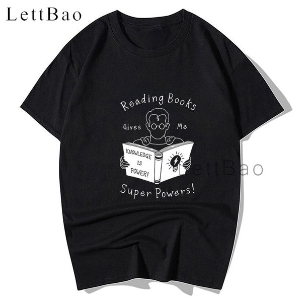 

books give me super powers t-shirt 2020 gothic hip hop t shirts for men new design 100% cotton men tshirt streetwear clothing