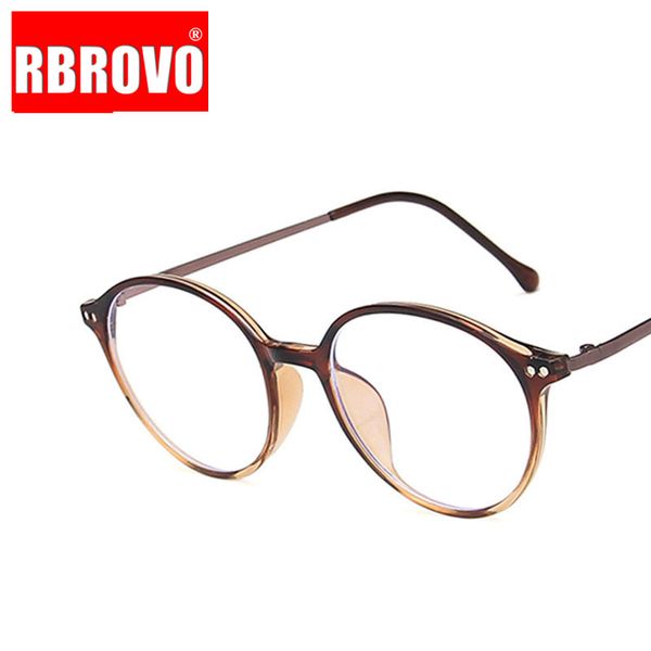 

sunglasses rbrovo round retro glasses women vintage frame eyeglasses for women/men brand designer lentes de lectura mujer, White;black