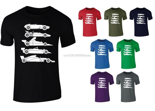 

mens эволюция формулы f автомобиля 1 одна футболка s-xxl