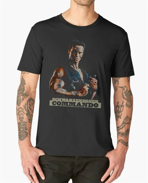 

commando футболка арнольд шварценеггер cult movie film graphic tee shirt