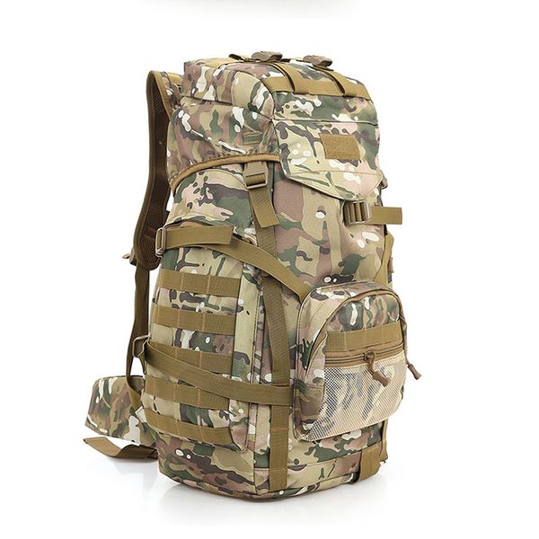 

outdoor bags 60l camo mochila tactica molle backpack plegable impermeable camuflaje bag army hunting sling 2021
