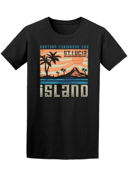 

восточное карибское море сент-люсия mens tee -image по new unisex смешной tops футболочку