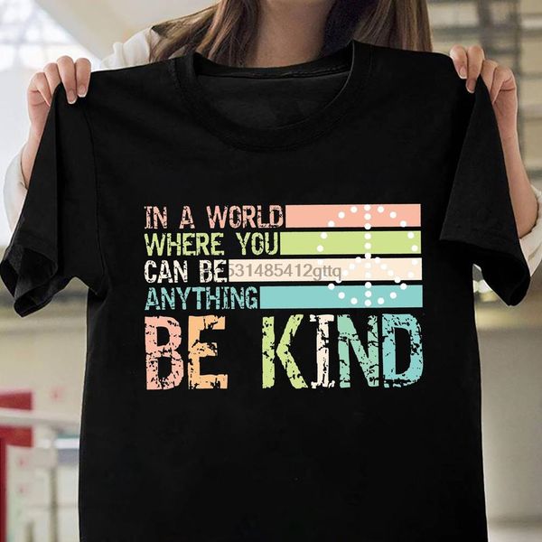 

in a world where you can be anything be kind vintage hippie t shirt