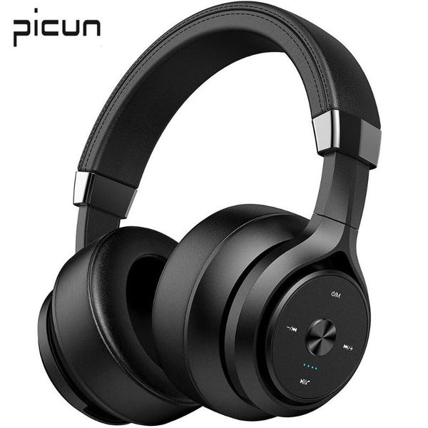 

picun p28s wired wireless bluetooth headphone studio dj headphones with microphone over ear stereo headset for phone pc gamer