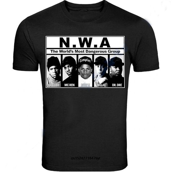 

modern cool fashion rapper nwa straight outta compton calidr dre black t-shirt tee b.i.g eazy e biggie