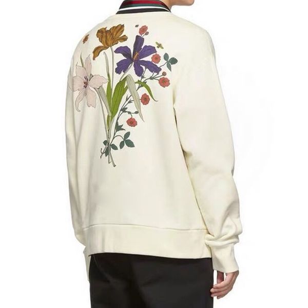

19SS Made in Italy Europe Chateau Marmont Long Sleeve Sweatshirt Flower Butterfly Printed Spring Autumn Pullover Sweater Street HFYMWY241