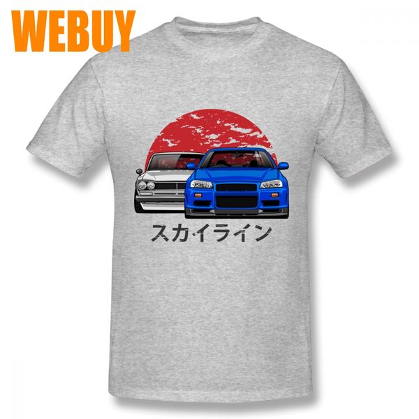 

car t shirt round neck nissan skyline gtr leisure tee shirt for male webuy short sleeve 3d print tees