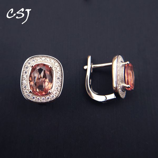 

csj zultanite earrings solid 925 sterling silver color change diaspore stone earrings for women fine jewelry party