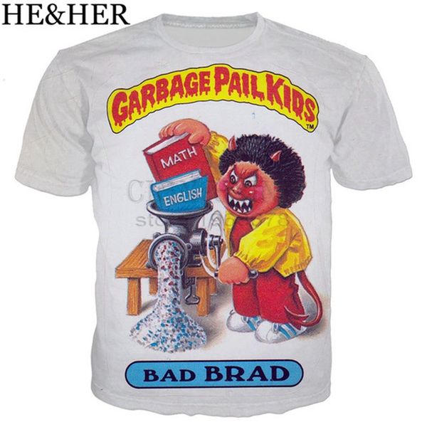 

cartoon garbage pail 3d print shirts comics kawaii horror men clothing