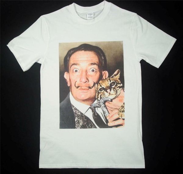 

salvador dali white t-shirt size s-xxxl retro vintage surrealist art abstract