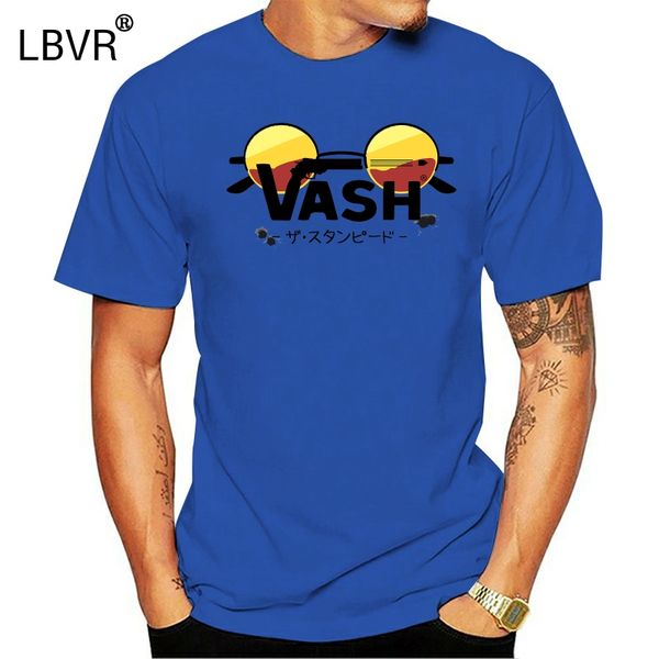 

2020 2020 latest regular fit mens vash trigun t-shirts custom short sleeved eco cotton manga glasses tee t shirts mens