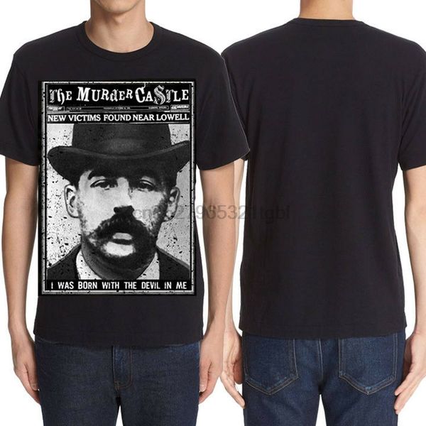 

knd hh holmes murder castle chicago worlds fair serial killer mens t-shirt black
