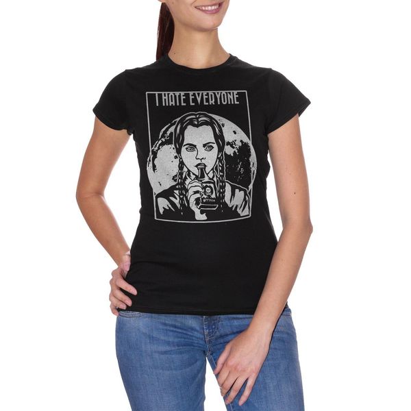 

cuc t-shirt wednesday nice everyone shirt addams family funny fun