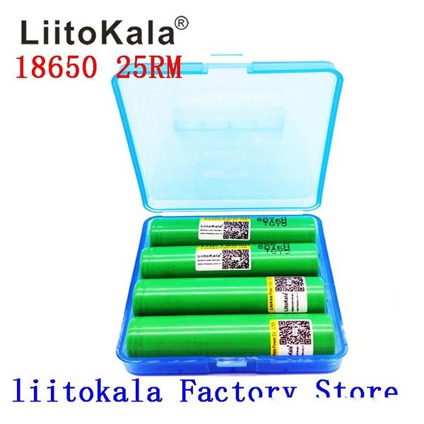 

rechargeable batteries 2019 new liitokala 18650 2500mah lithium battery 25rm inr 18650 25r m 20a battery box