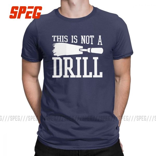 

men's this is not a drill with a putty knife gear t shirts sarcastic cotton clothing funny humor o neck tee gift idea t-shirts