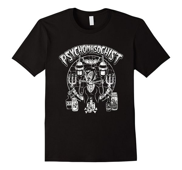 

2019 new summer fashion men tee shirt t-shirt (hr) psycho witch casual t-shirt