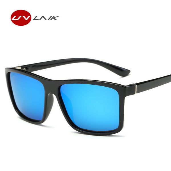 

uvlaik men polarized lenses sunglasses mens popular brand vintage square sun glasses driver driving safety protect eyeglasses, White;black