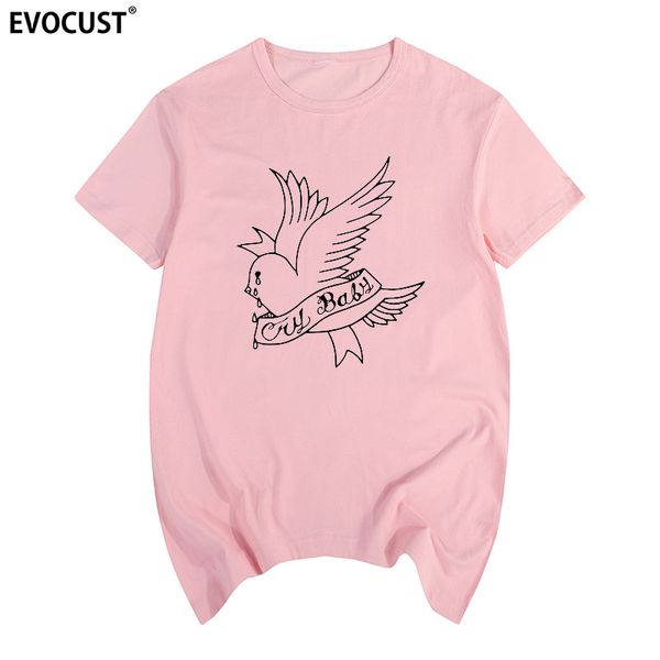 

2019 lil peep music summer graphic tees singer hellboy hiphop rapper cry baby t-shirt cotton men t shirt new women tee fashion