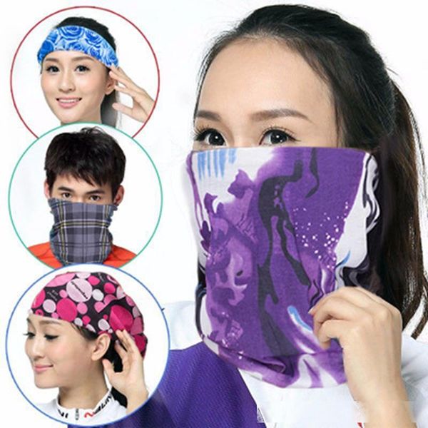 

seamless hip hop bandanas magic headscarf tube neck face headscarves riding sports headband skull printed bandana party masks iia266
