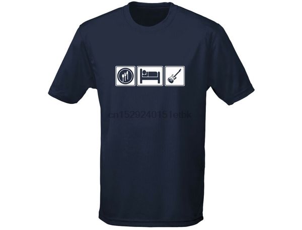 

ешьте сна гитарной музыки смешные мужские футболки (12 цветов