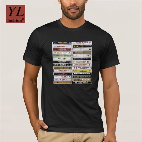 

new fashion trend og hip hop tapes t shirt fashion men