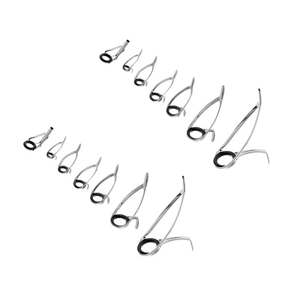 

14pcs rod repair kit mixed size fishing rod guide ring rod tip eye rings