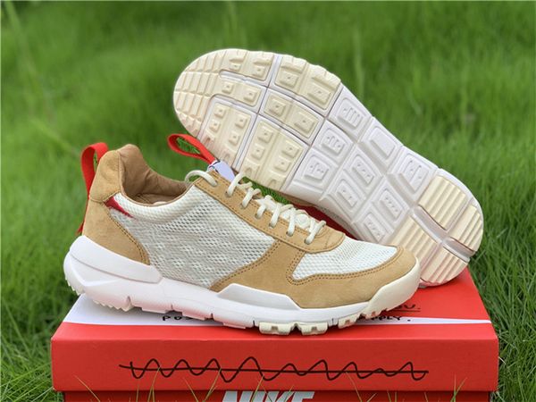 

tom sachs x mars yard 2.0 ts men running shoes natural sport red maple joint limited authentic sneakers trainers with original box 36-46