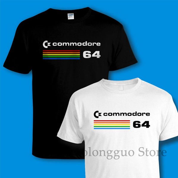

commodore 64 [c64] компьютер футболка ретро 80s видео компьютерные игры все размеры 3xl 4xl 100% хлопка мужчины майка женщин топы тройник