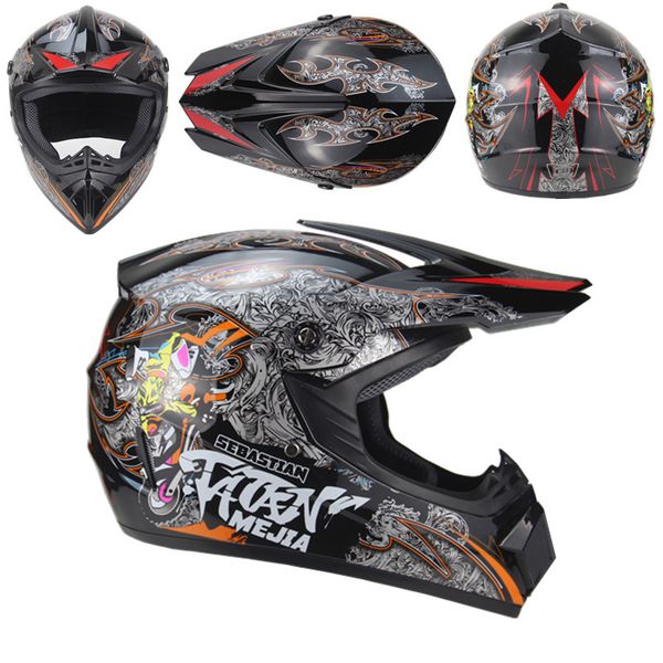 

novelty motorcycle motocross off road helmet atv dirt bike downhill dh racing helmet cross capacetes man